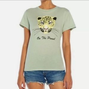 NWT Wildfox "On the Prowl" Graphic Tee Medium